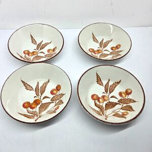 Midwinter Stonehenge Wild Cherry Coupe 6.5" Cereal Bowls Set of 4
